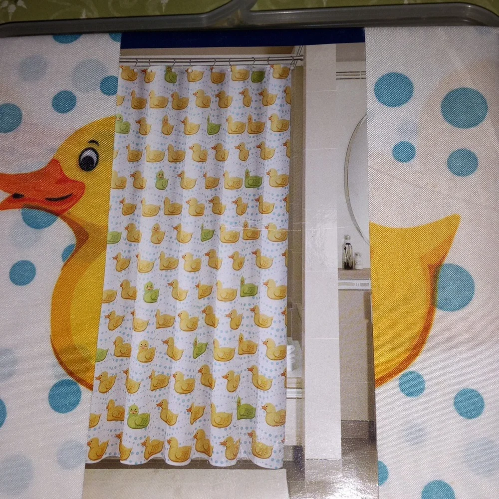 FUN!! Ducky Shower Curtain - Picture 3 of 6